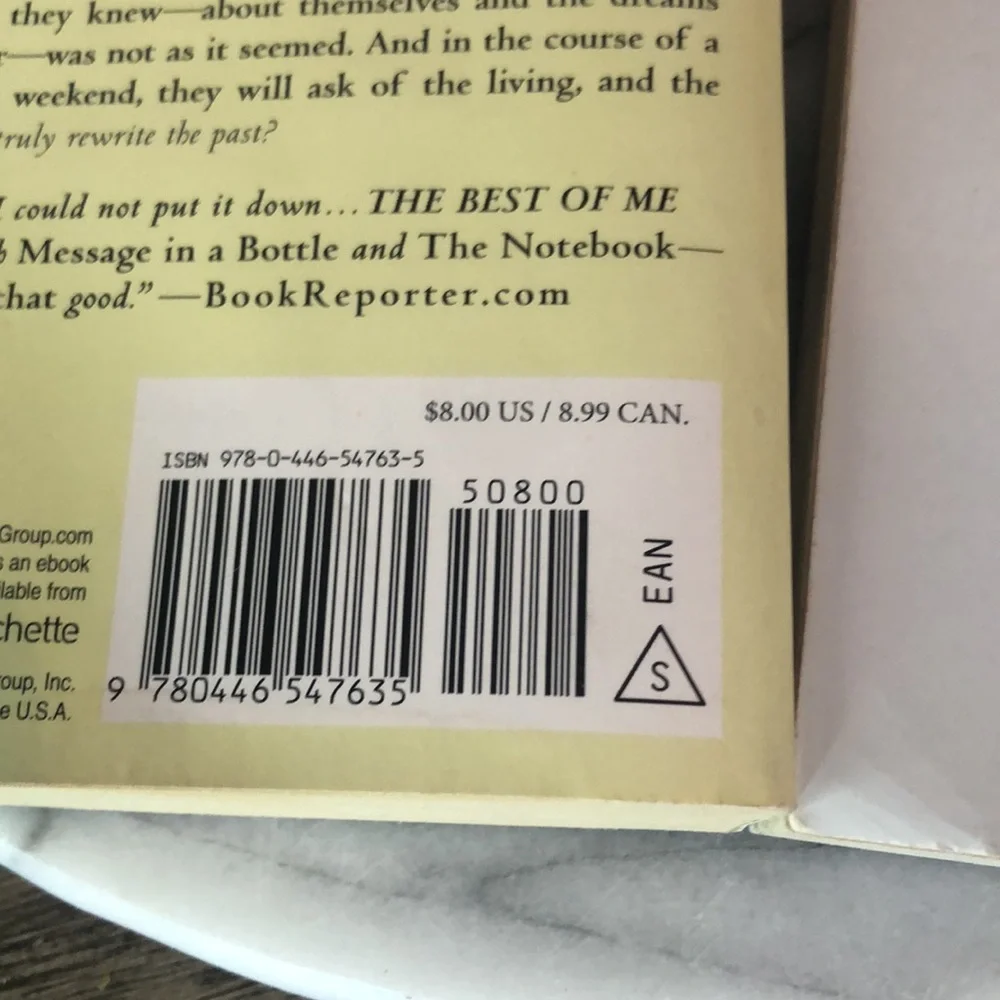 THE BEST OF ME Nicholas Sparks & EAT PRAY LOVE Elizabeth Gilbert 2 paperbacks